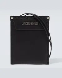 Jacquemus Bustina con tracolla Le Porte Poche Meunier Nero