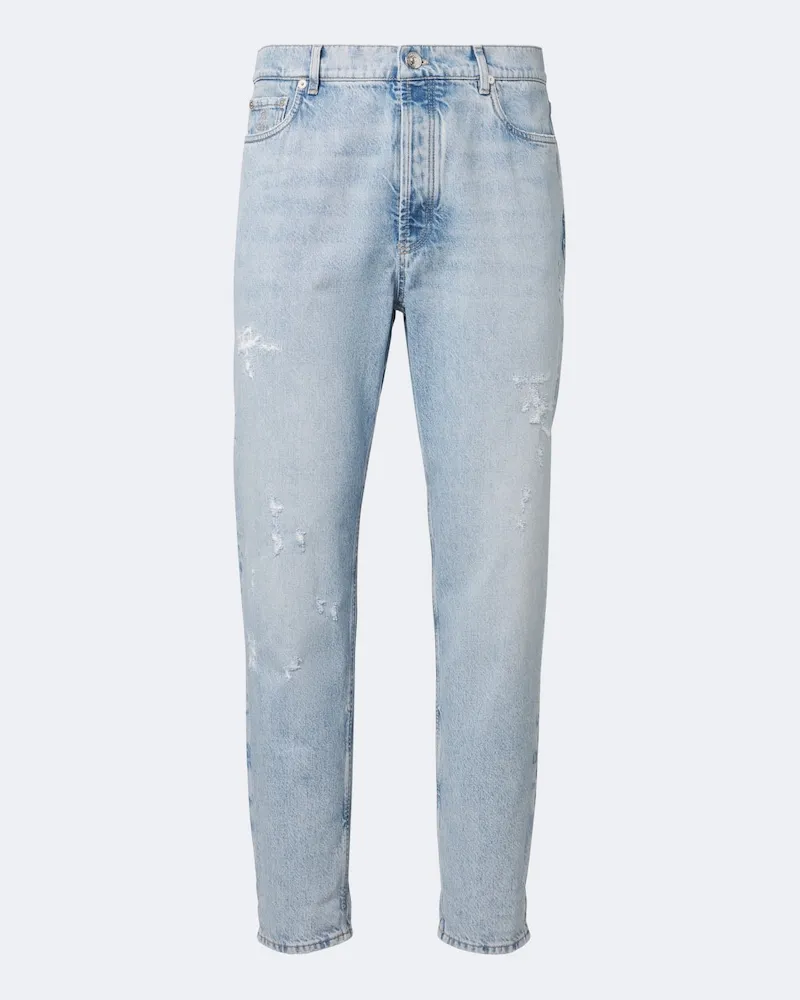 Brunello Cucinelli Jeans regular distressed Blu