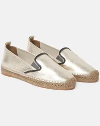 Brunello Cucinelli Espadrillas in pelle Oro