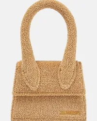 Jacquemus Borsa Le Chiquito Moyen in rafia Beige