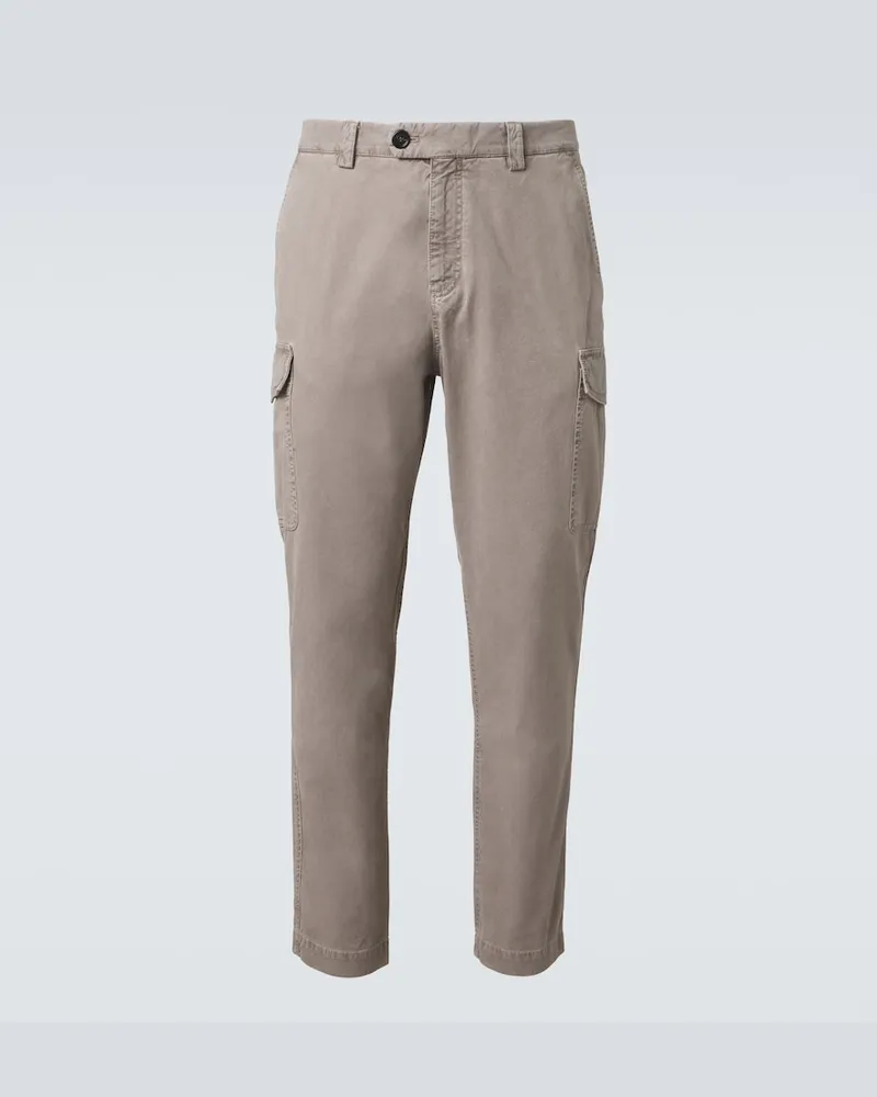 Brunello Cucinelli Pantaloni cargo in cotone Grigio