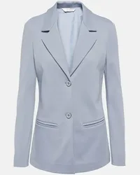 Max Mara Blazer Madera in jersey di misto cotone Grigio