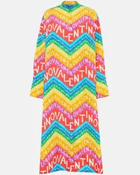 Valentino Garavani Abito chemisier Valentino Chevron 24 in cotone Multicolore