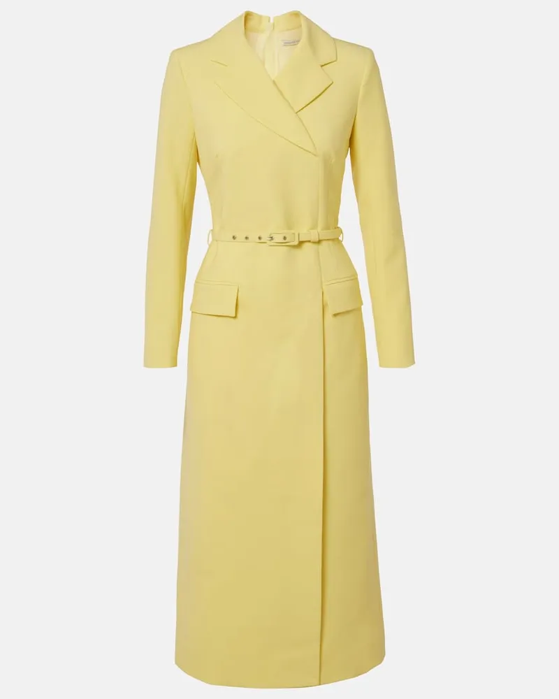 EMILIA WICKSTEAD Abito midi Kalonice in crÃªpe Giallo