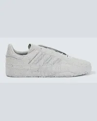 Y-3 Sneakers Gazelle in suede con ricamo Grigio