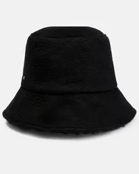 Max Mara Cappello da pescatore Fiducia con logo Nero