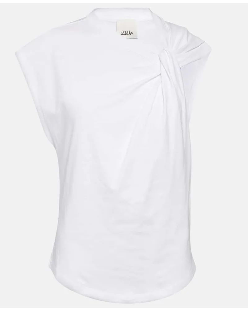 Isabel Marant T-shirt Nayda in jersey di cotone Bianco