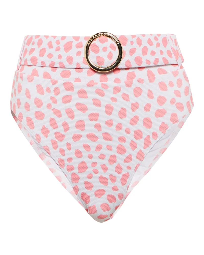 Alexandra Miro Slip bikini Ursula con stampa Rosa
