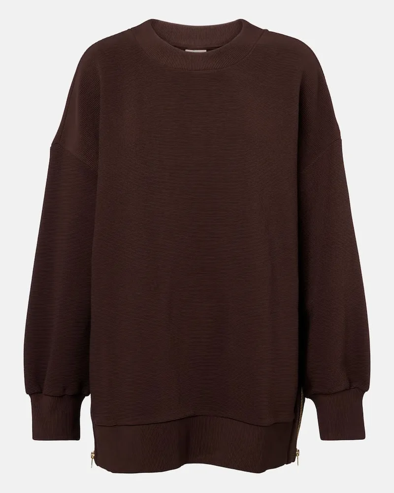 Varley Felpa Mae in misto cotone Marrone