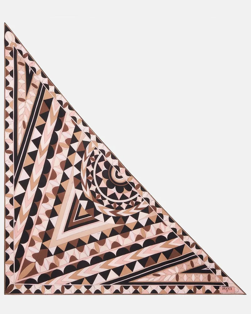 Emilio Pucci Foulard Manuba in twill di seta Multicolore