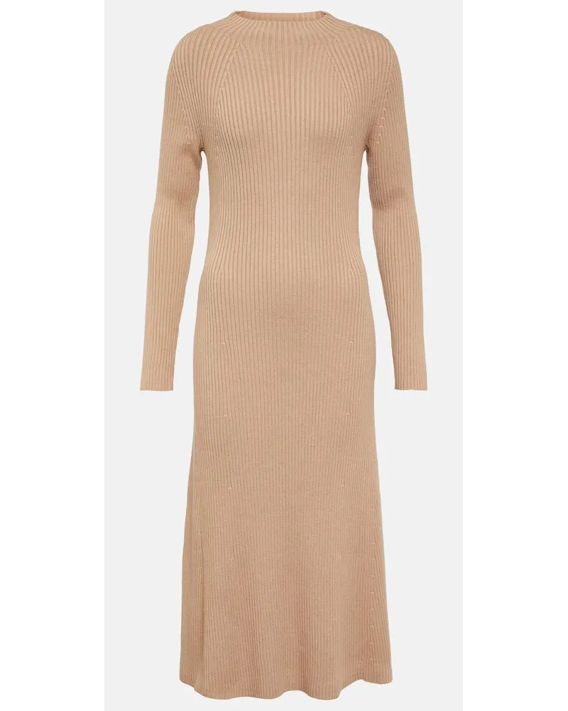 Joseph Abito midi in misto seta Marrone