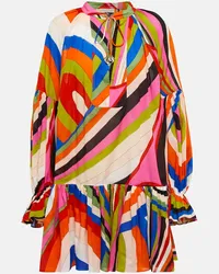 Emilio Pucci Miniabito in cotone con stampa Multicolore