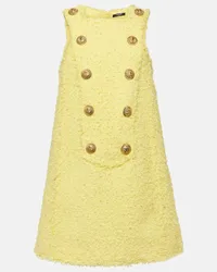 Balmain Miniabito in tweed Giallo