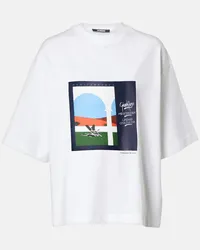 Jacquemus T-shirt Scesa in jersey di cotone Bianco