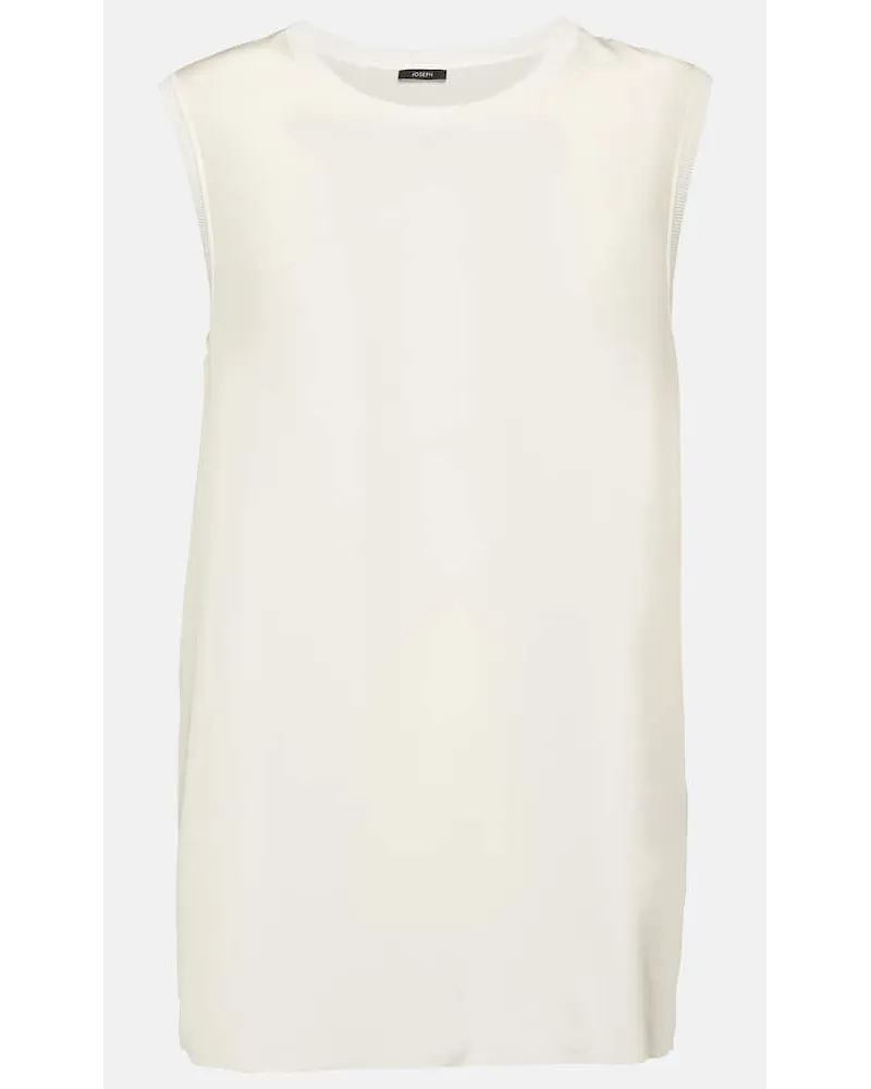 Joseph Tank top in crÃªpe di seta Bianco