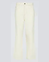 BODE Pantaloni Knolly Brook in cotone Bianco