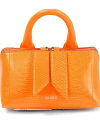 ATTICO Borsa Friday Mini in pelle con stampa Arancione