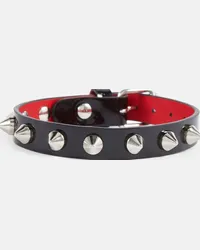 Christian Louboutin Bracciale Loubilink in pelle Nero