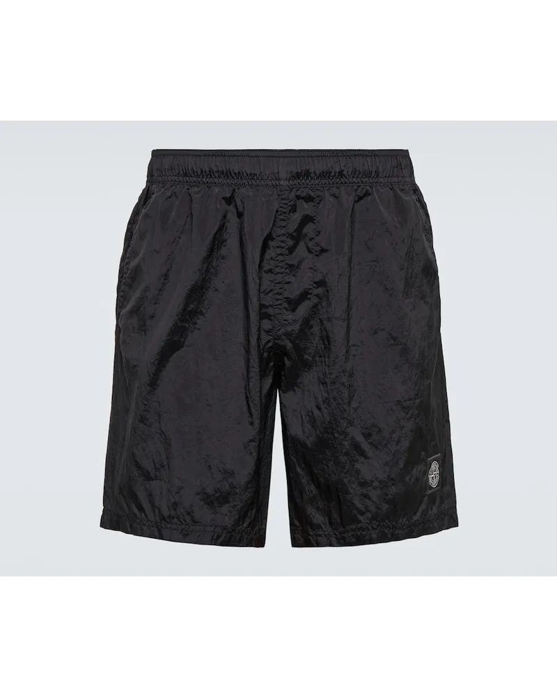 Stone Island Costume da bagno Compass Nero