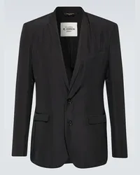 Dolce & Gabbana Blazer monopetto in seta Nero