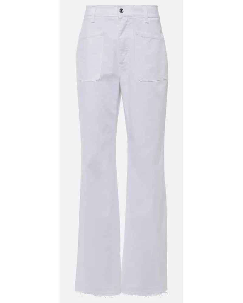Dolce & Gabbana Jeans a gamba larga e vita alta Bianco
