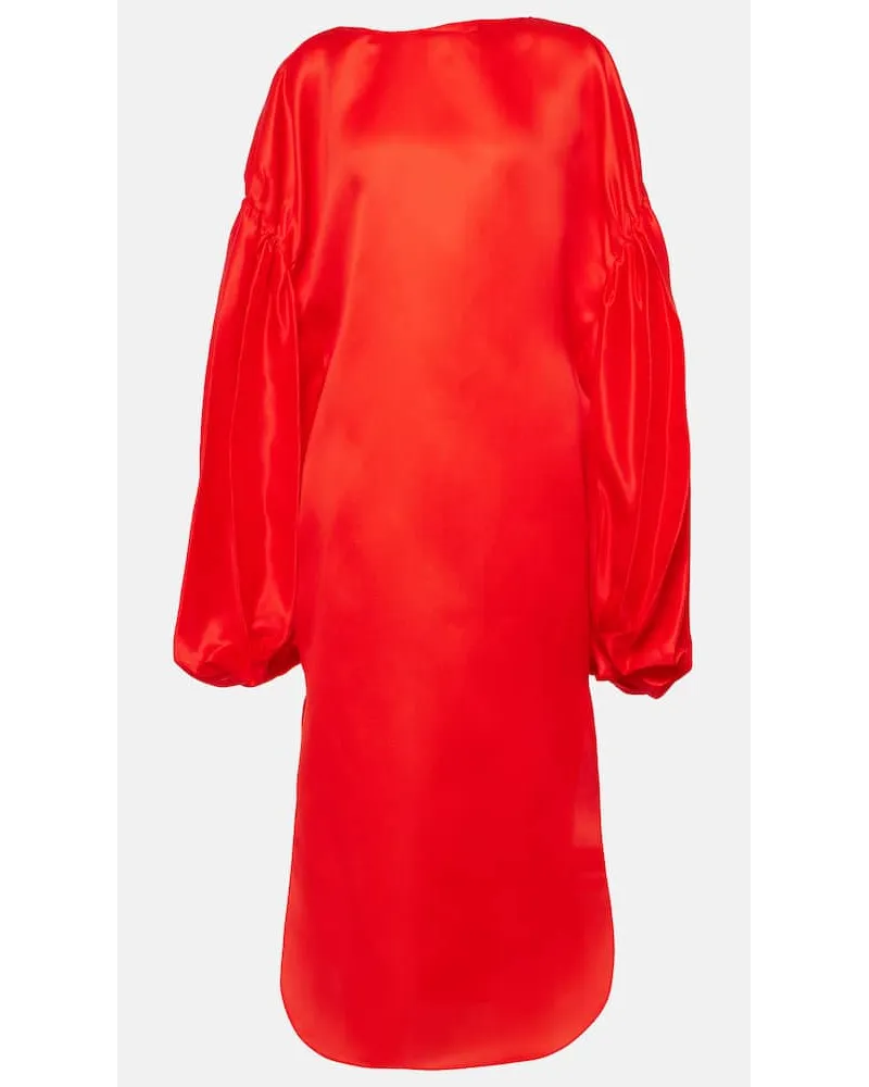 KHAITE Abito lungo Zelma in seta Rosso