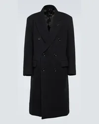 Tom Ford Cappotto doppiopetto in lana Nero