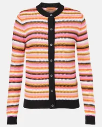 Missoni Cardigan in misto cotone a righe Multicolore