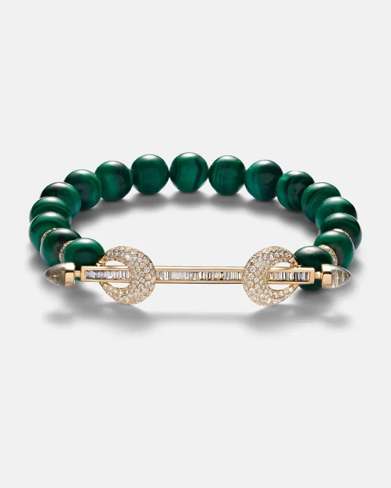 Ananya Bracciale Chakra in oro 18kt con pietre preziose e diamanti Oro