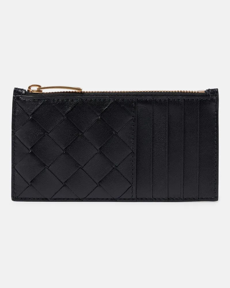 Bottega Veneta Portafoglio Intrecciato in pelle Nero