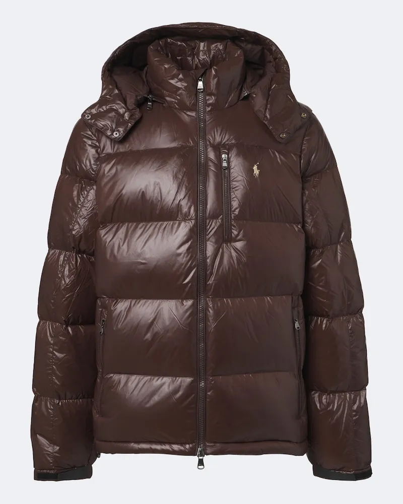 Ralph Lauren Piumino Gorham con cappuccio Marrone