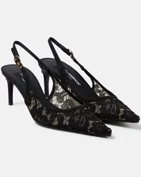 Dolce & Gabbana Pumps slingback in pizzo Nero