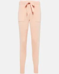 Eres Pantaloni sportivi Astucieux in cashmere e lana Rosa