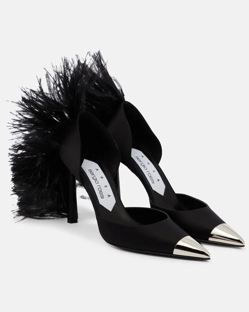 Area x Sergio Rossi - Pumps Amazona in denim Blu