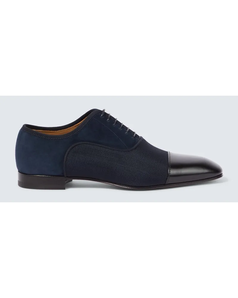 Christian Louboutin Stringate Oxford Greggo con pelle Blu