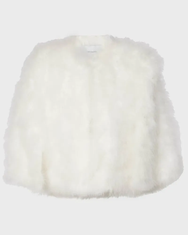 Yves Salomon Giacca con piume Bianco