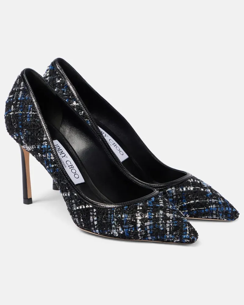 Jimmy Choo Pumps Romy 85 in tweed Nero