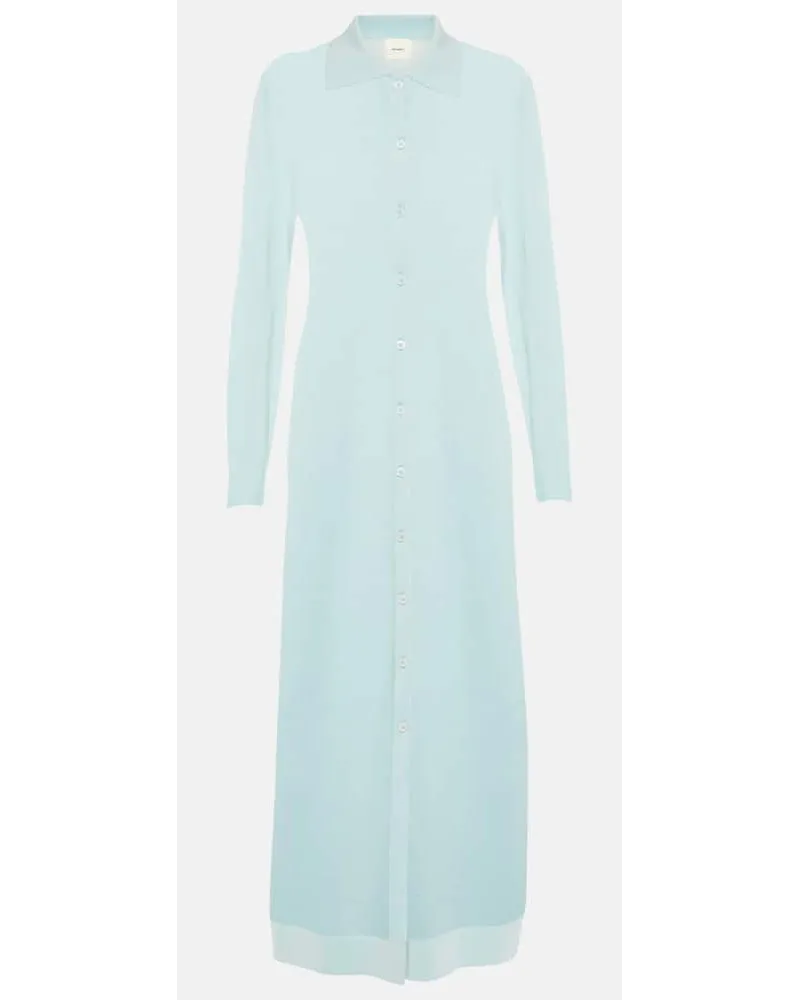 Lisa Yang Abito chemisier Erika in cashmere Blu