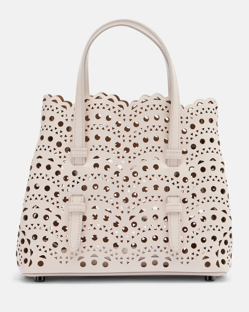 Alaïa AlaÃ¯a Shopper Mina 20 Vienne in pelle Rosa