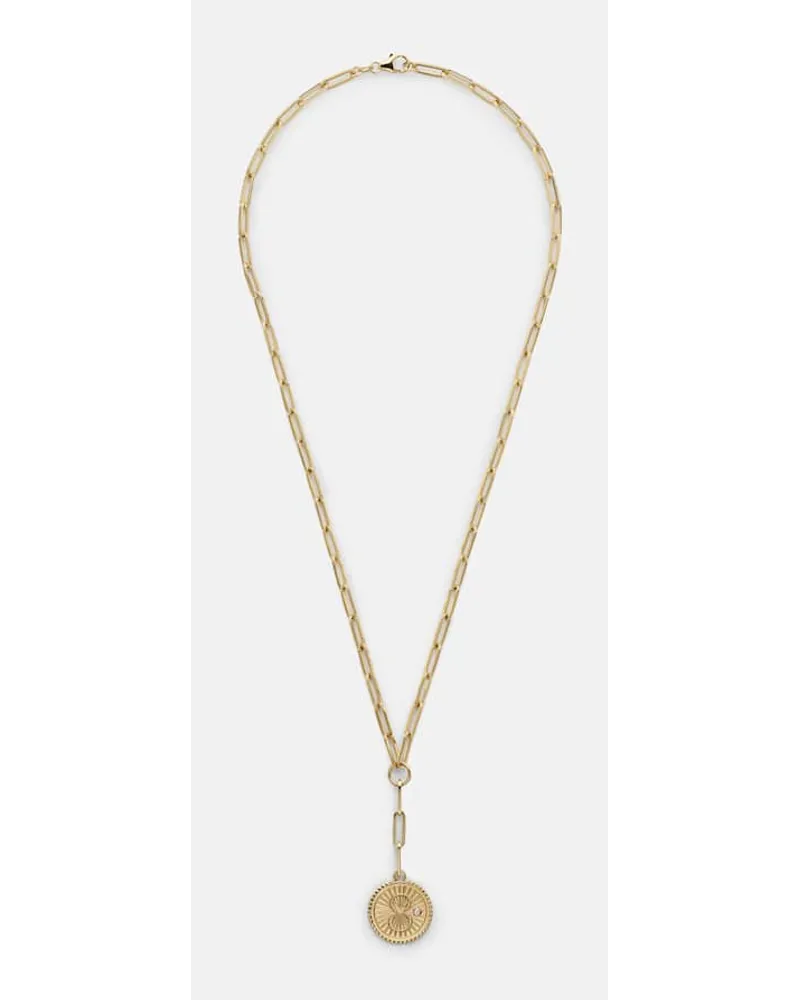 FOUNDRAE Collana Karma Clip in oro 18kt con diamanti Oro