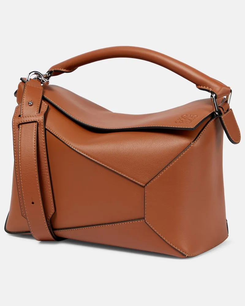 Loewe Borsa Puzzle Edge Medium in pelle Marrone