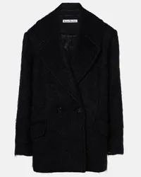 Acne Studios Cappotto Opeala in misto lana e mohair Nero