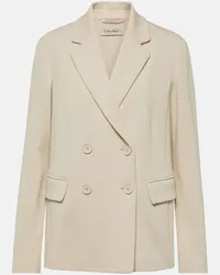 Max Mara Blazer Scrigno in jersey di misto cotone Bianco