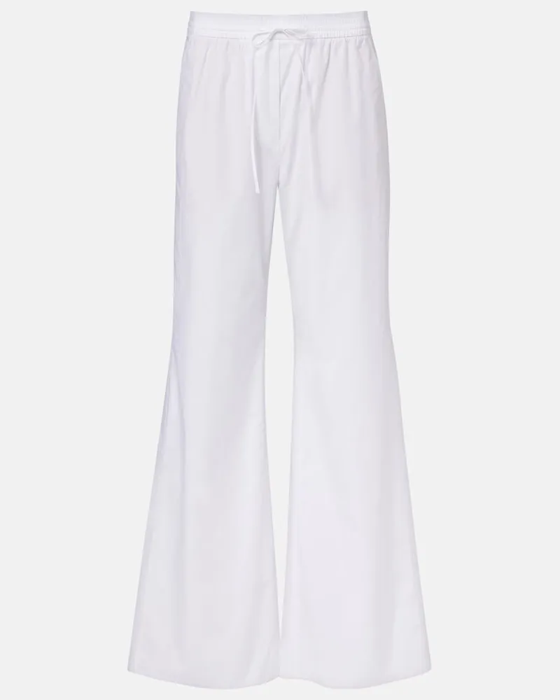 Dorothee Schumacher Pantaloni Poplin Power II in popeline di cotone Bianco