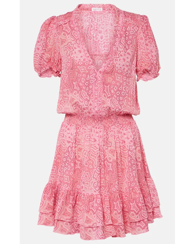 Poupette St Barth Miniabito Bibi con stampa Rosa