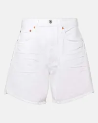 Citizens of humanity Shorts di jeans Marlow a vita alta Bianco