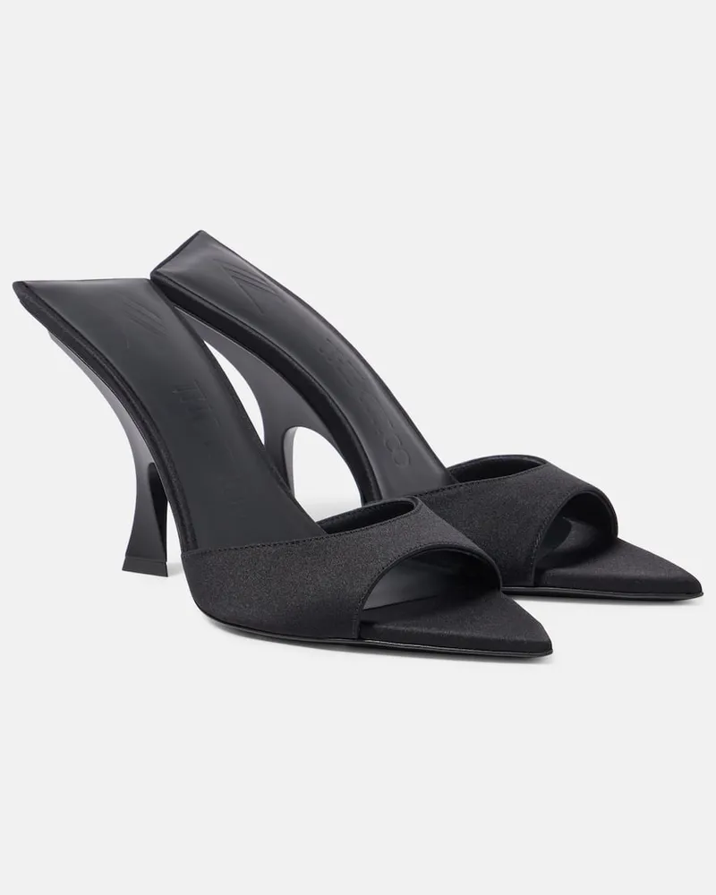 ATTICO Mules Ester 95 in raso Nero
