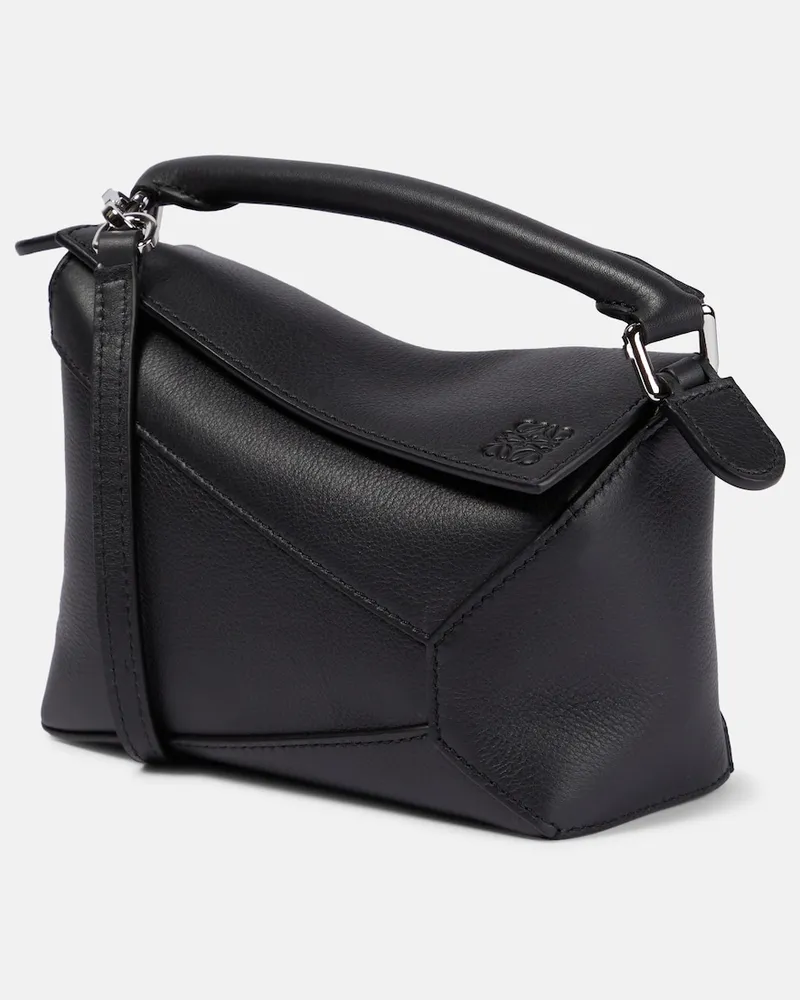 Loewe Borsa Puzzle Edge Mini in pelle Nero