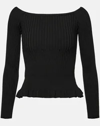 Altuzarra Top Kent con scollo bardot Nero