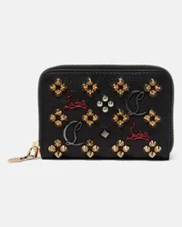 Christian Louboutin Portafoglio Panettone con borchie Nero